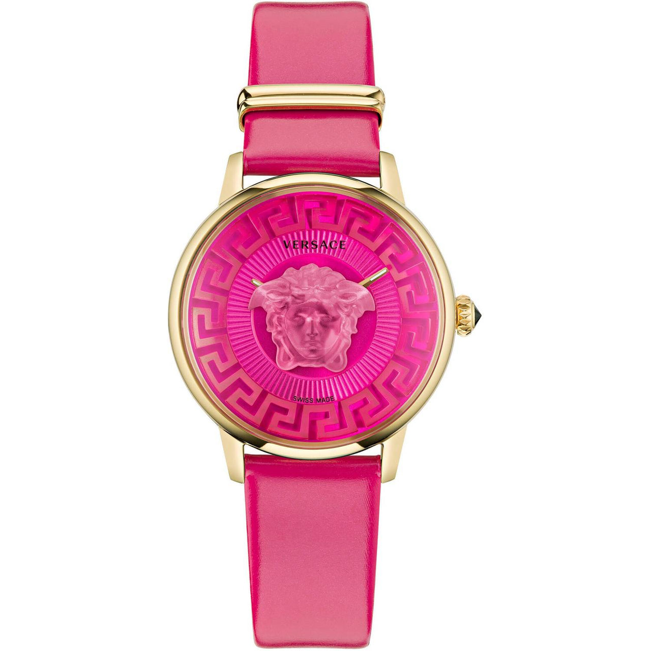 Versace Damen Armbanduhr MEDUSA  ALCHEMY pink, gold 38 mm VE6F00323