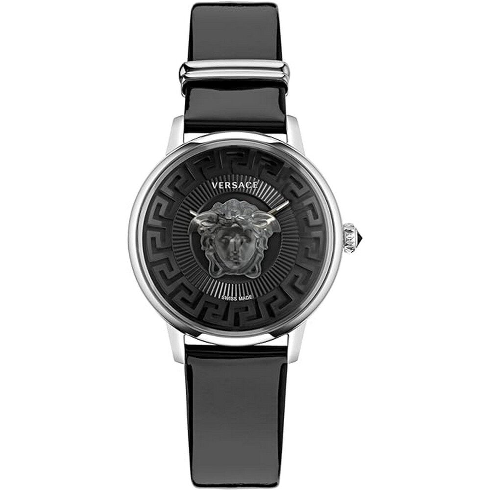 Versace Damen Armbanduhr MEDUSA  ALCHEMY schwarz, silber 38 mm VE6F00123