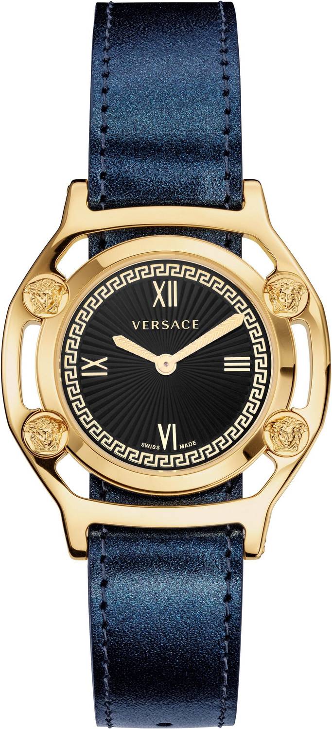 Versace Schweizer Uhr Medusa Frame VEVF00720 (Set, 2-tlg., Uhr mit Lederband und Seidentuch)