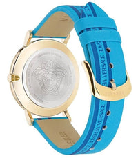 Thumbnail for Versace Damen Armbanduhr NEW GENERATION hellblau, gold 36 mm VE3M00222