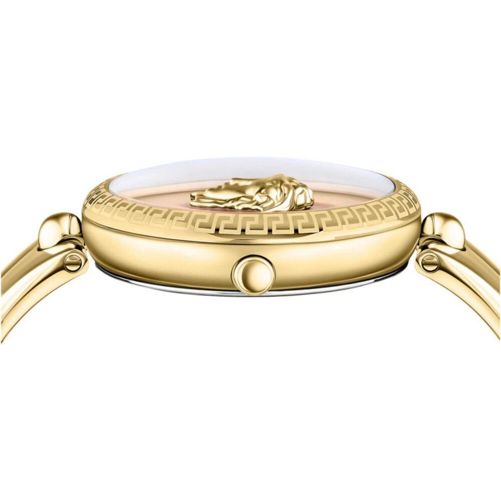 Versace Damen Armbanduhr PALAZZO  gold, rot 39 mm VECO03022