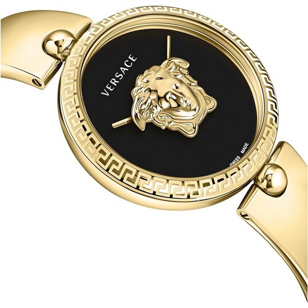 Versace Damen Armbanduhr PALAZZO  gold, schwarz 39 mm VECO03122