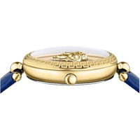 Thumbnail for Versace Damen Armbanduhr PALAZZO blau, gold 39 mm VECO02922