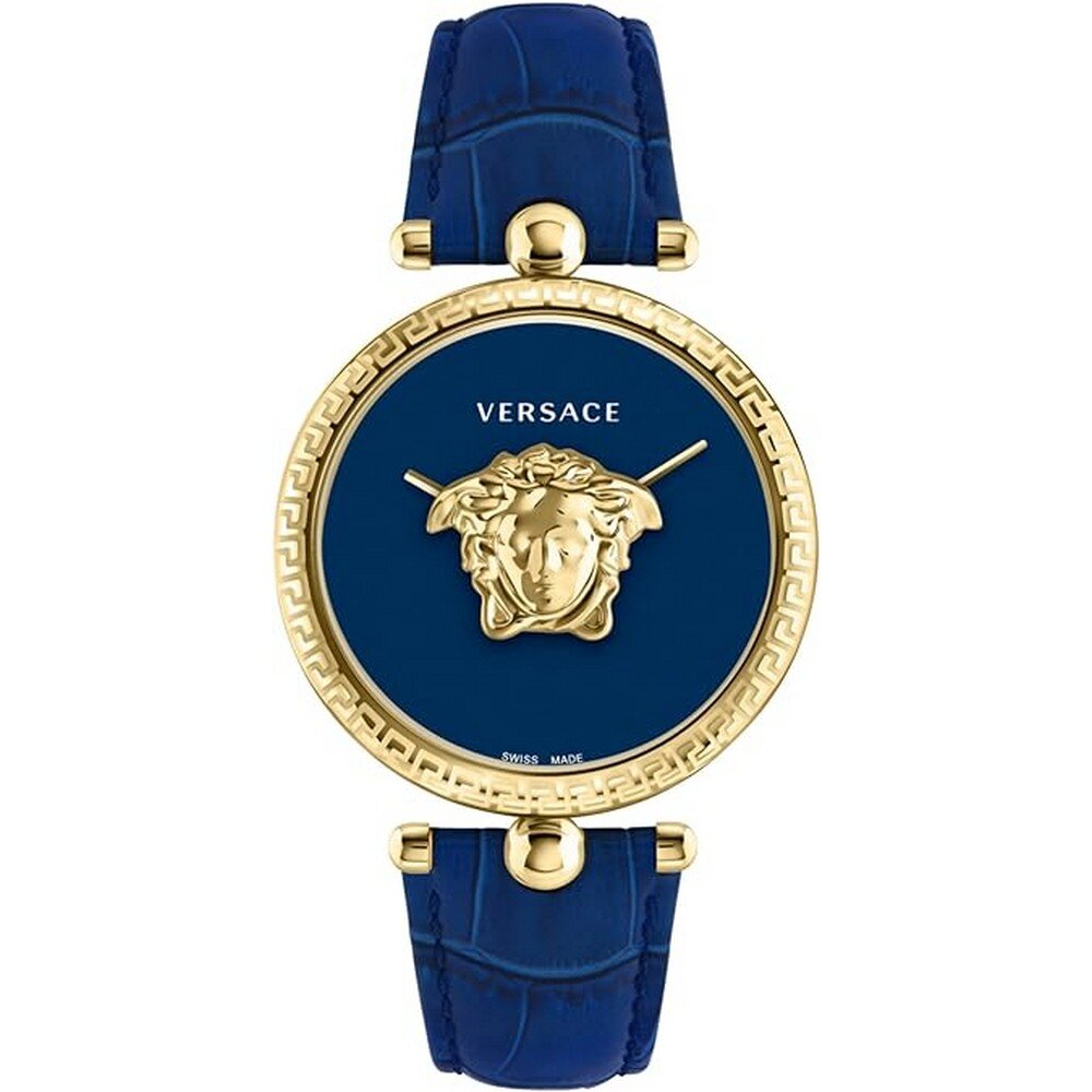 Versace Damen Armbanduhr PALAZZO blau, gold 39 mm VECO02922