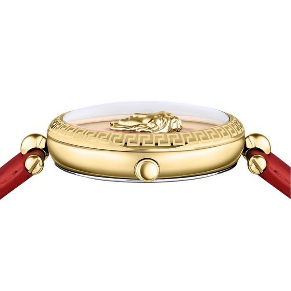 Versace Damen Armbanduhr PALAZZO rot, gold 39 mm VECO02622