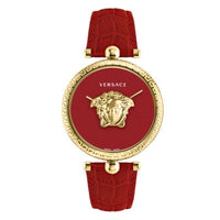 Thumbnail for Versace Damen Armbanduhr PALAZZO rot, gold 39 mm VECO02622