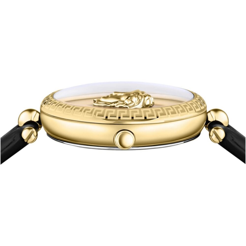 Versace Damen Armbanduhr PALAZZO schwarz, gold 39 mm VECO02722