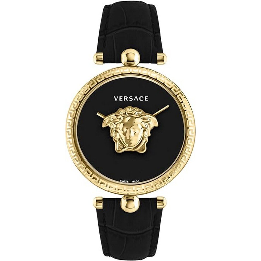 Versace Damen Armbanduhr PALAZZO schwarz, gold 39 mm VECO02722