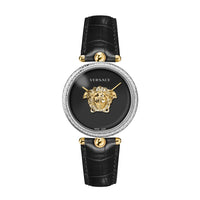 Thumbnail for Versace Damen Armbanduhr PALAZZO schwarz, silber 39 mm VECO02422