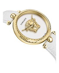 Thumbnail for Versace Damen Armbanduhr PALAZZO weiß, gold 39 mm VECO02822