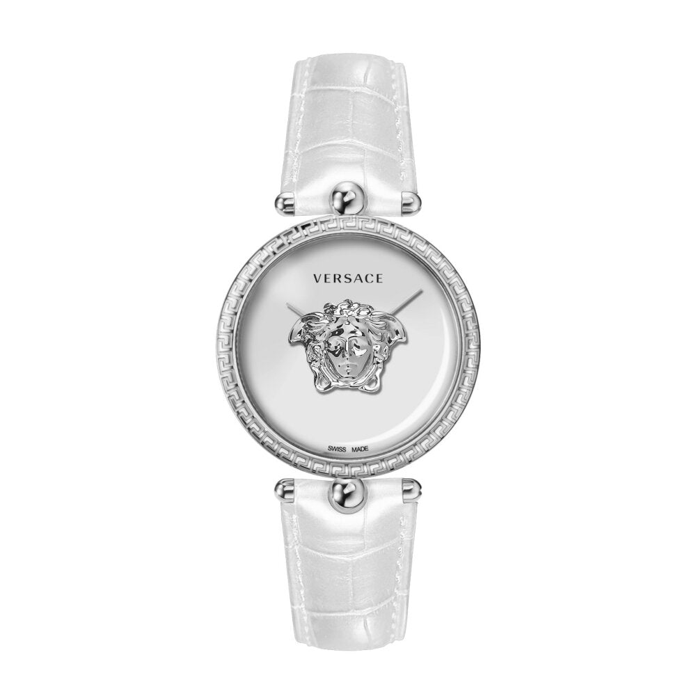 Versace Damen Armbanduhr PALAZZO weiß, silber 39 mm VECO02322