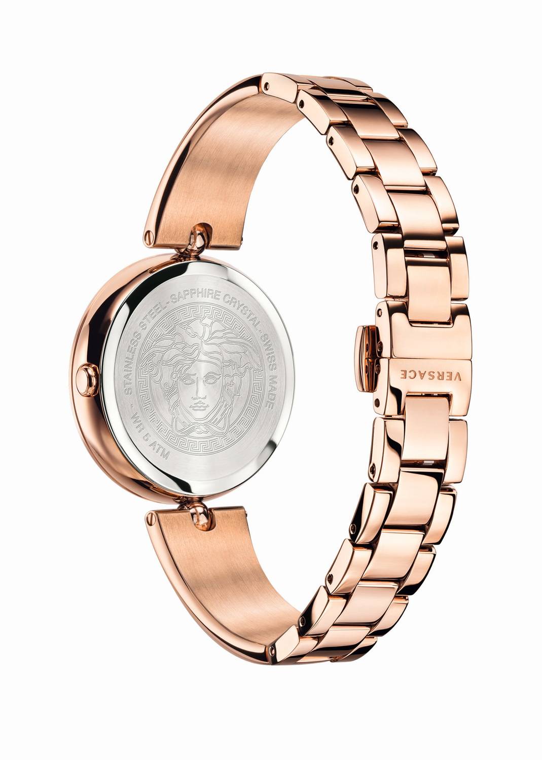 Versace Damenuhr Palazzo Empire Roségold Edelstahl 34mm VECQ00718