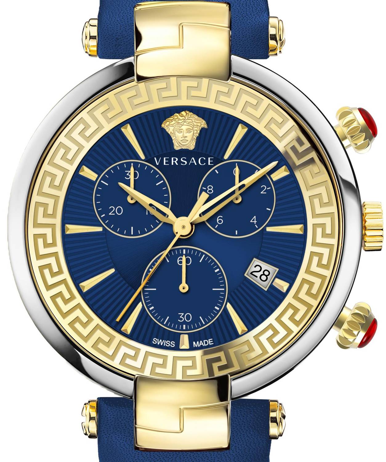 Versace Damen Armbanduhr REVIVE CHRONO RESTYLING 41 mm Armband Leder VE2M002 21