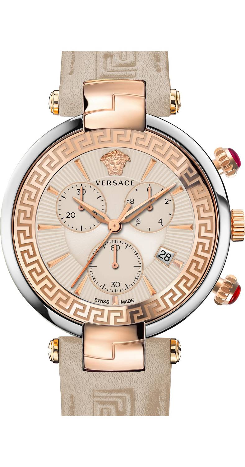 Versace Damen Armbanduhr REVIVE CHRONO RESTYLING 41 mm Armband Leder VE2M003 21