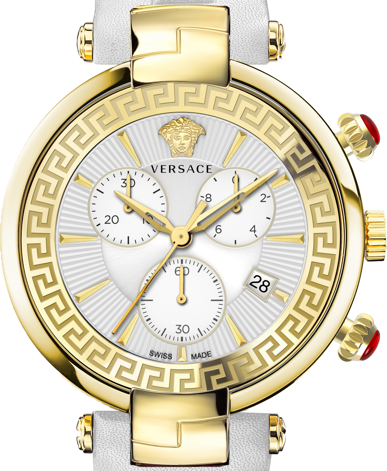 Versace Damen Armbanduhr REVIVE CHRONO RESTYLING 41 mm Armband Leder VE2M004 21