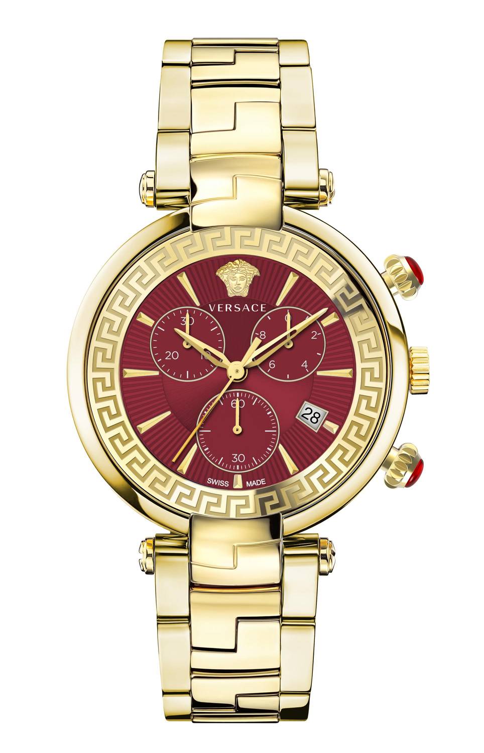 Versace Damen Armbanduhr REVIVE CHRONO RESTYLING 44 mm Armband Edelstahl VE2M007 21