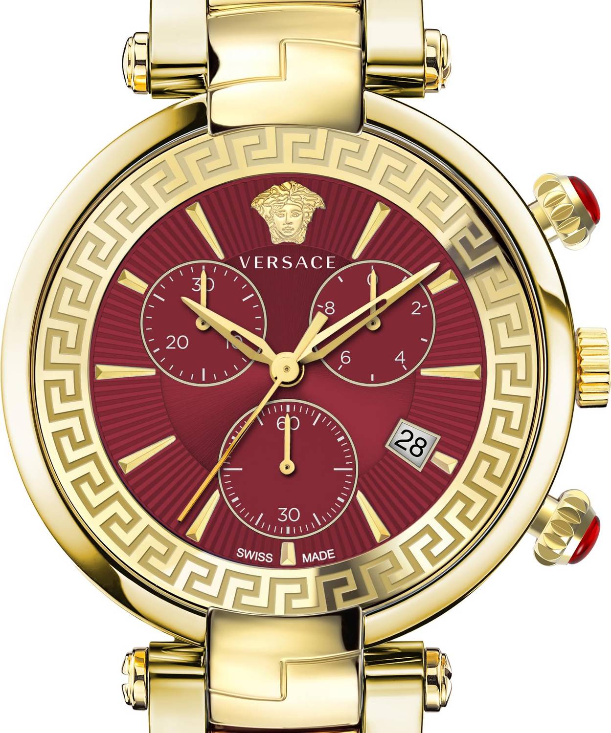 Versace Damen Armbanduhr REVIVE CHRONO RESTYLING 44 mm Armband Edelstahl VE2M007 21