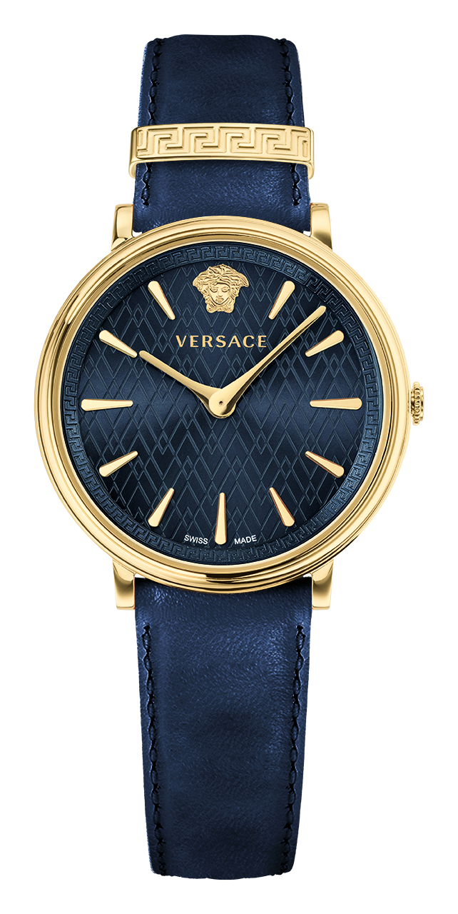 Versace Damen Armbanduhr V CIRCLE 38-D/BLUE S/BLUE IP1N VE81004 19