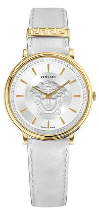 Thumbnail for Versace Damen Armbanduhr V CIRCLE Medusa weiß, gold 38 mm VE8102719