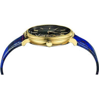 Thumbnail for Versace Damen Armbanduhr V-CIRCLE The Clans blau, gold 38 mm VE8100218