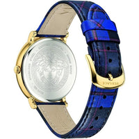 Thumbnail for Versace Damen Armbanduhr V-CIRCLE The Clans blau, gold 38 mm VE8100218