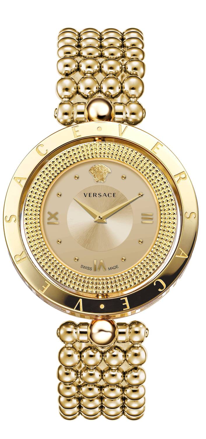 Versace Damenuhr EON Edelstahlarmband gold 33,6mm