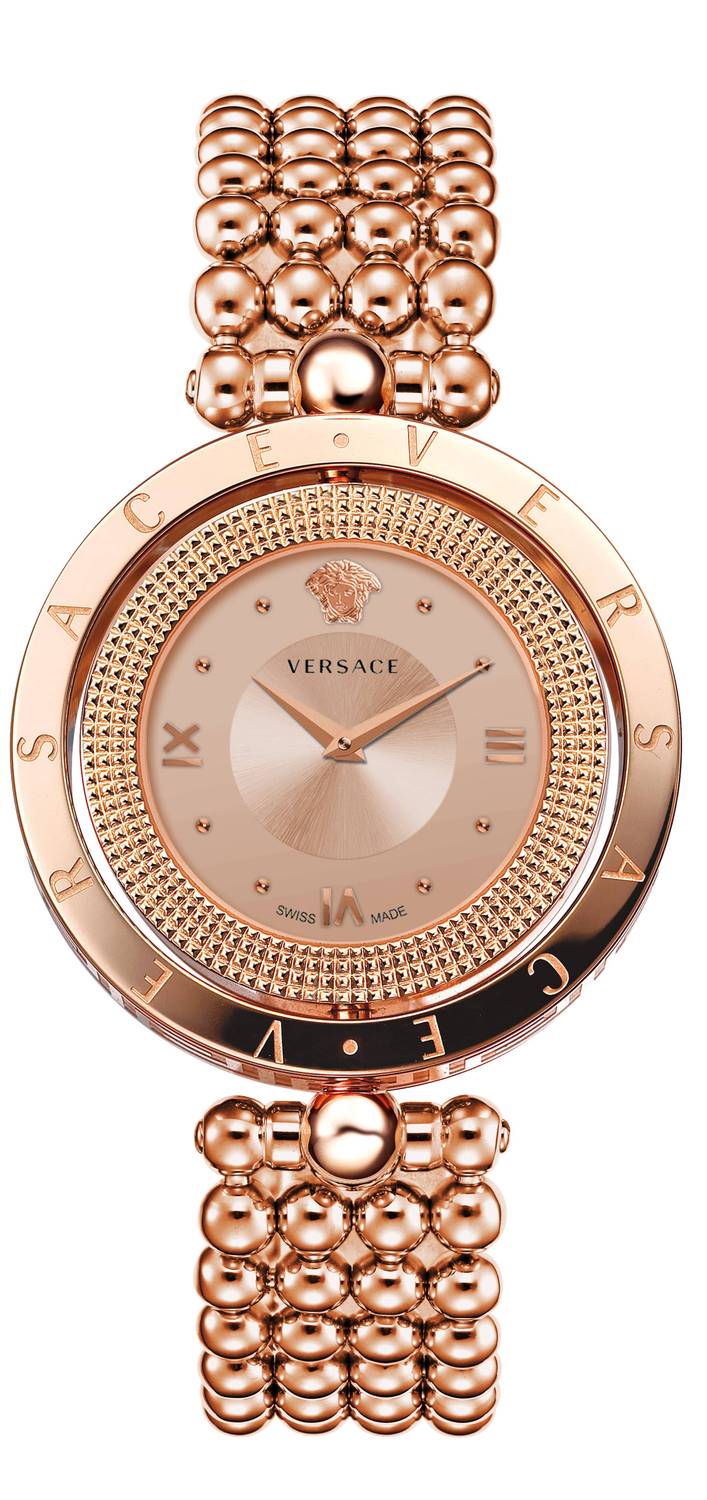 Versace Damenuhr EON 33,6mm rosegoldfarbend VE79009 20