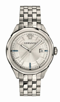 Thumbnail for Versace Glaze Herrenuhr Silber Edelstahlgehäuse Zifferblatt 43mm VERA00518