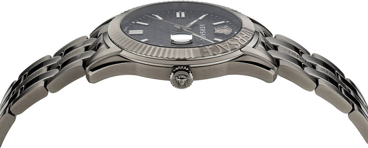 Versace Herren Armbanduhr  41 mm Armband Edelstahl GRECA TIME