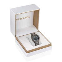 Thumbnail for Versace Herren Armbanduhr  42 mm Armband Edelstahl GRECA DOME