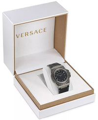 Thumbnail for Versace Herren Armbanduhr  44 mm Armband Leder GRECA REACTION