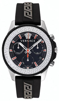 Thumbnail for Versace Herren Armbanduhr  45 mm Armband Silikon GRECA ACTION