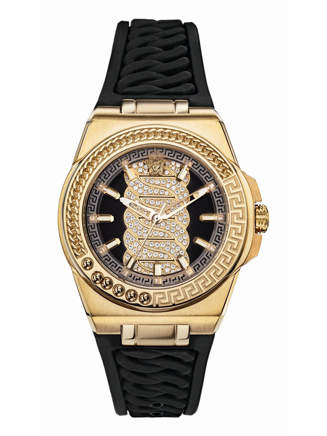 Versace Damen Armbanduhr Chain Reaction Diamond Dial gold VEHD00620