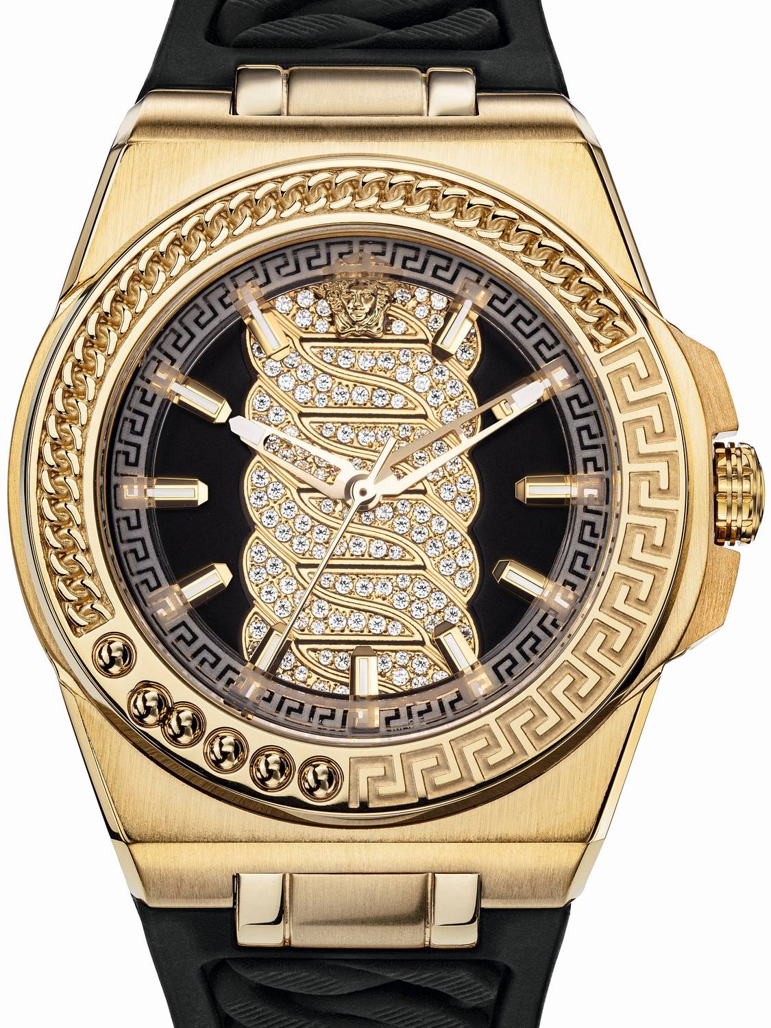 Versace Damen Armbanduhr Chain Reaction Diamond Dial gold VEHD00620