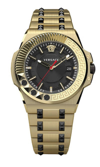 Thumbnail for Versace Herren Armbanduhr  Chain Reaction 45 mm Datumsfenster Armband Edelstahl VEDY01119