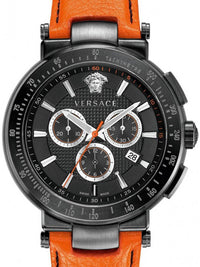 Thumbnail for Versace Herren Armbanduhr  Mystique Chrono 46 mm Datum, Chronograph Armband Leder VFG030013