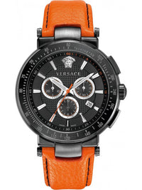 Thumbnail for Versace Herren Armbanduhr  Mystique Chrono 46 mm Datum, Chronograph Armband Leder VFG030013