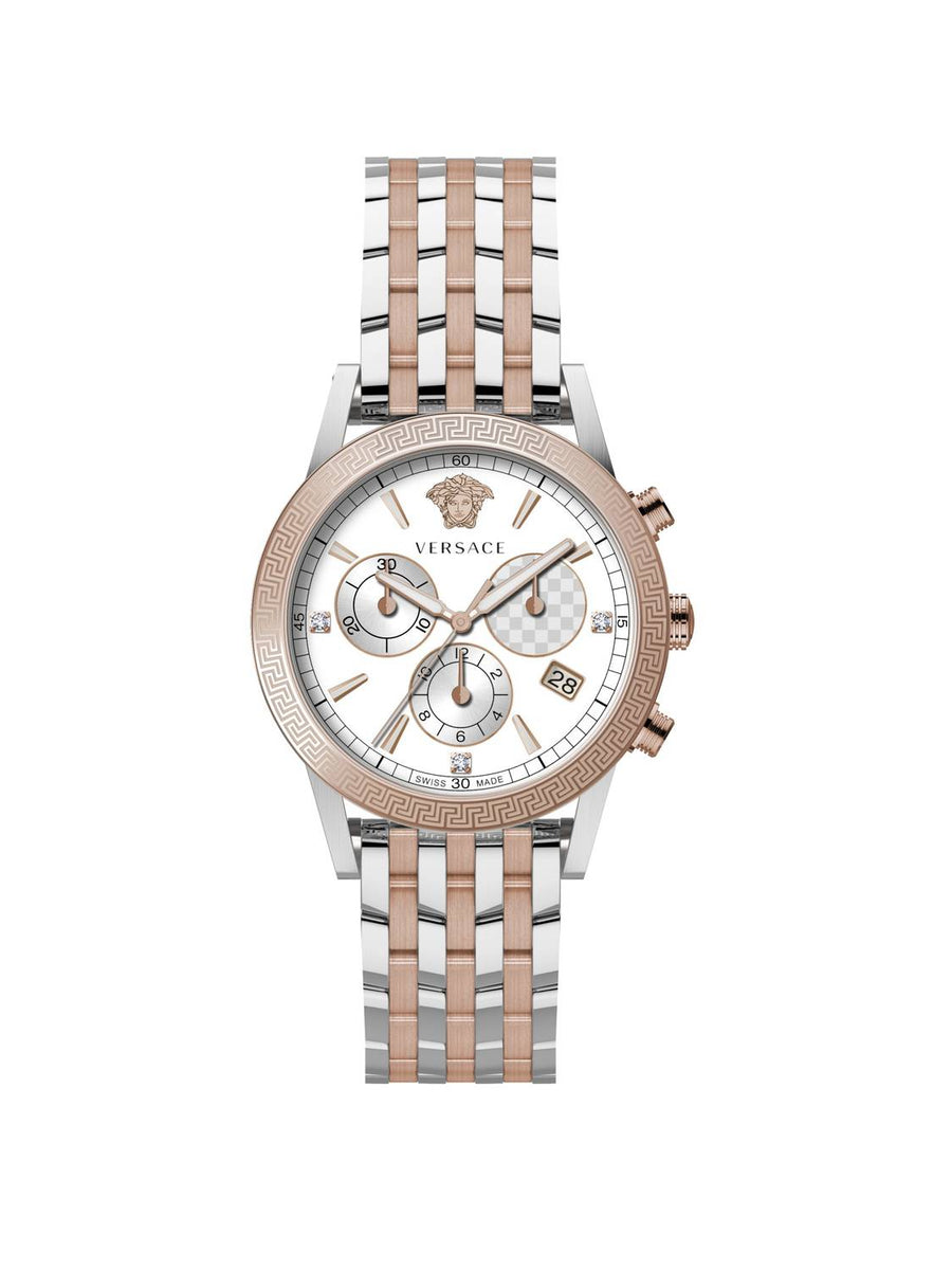 Versace Herren Armbanduhr  Sport Tech 40 mm Armband Strap Armband Edelstahl VELT00819