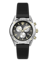 Thumbnail for Versace Herren Armbanduhr  V-Chrono 45 mm Chronograph, Datumsfenster Armband Silikon VEHB00819