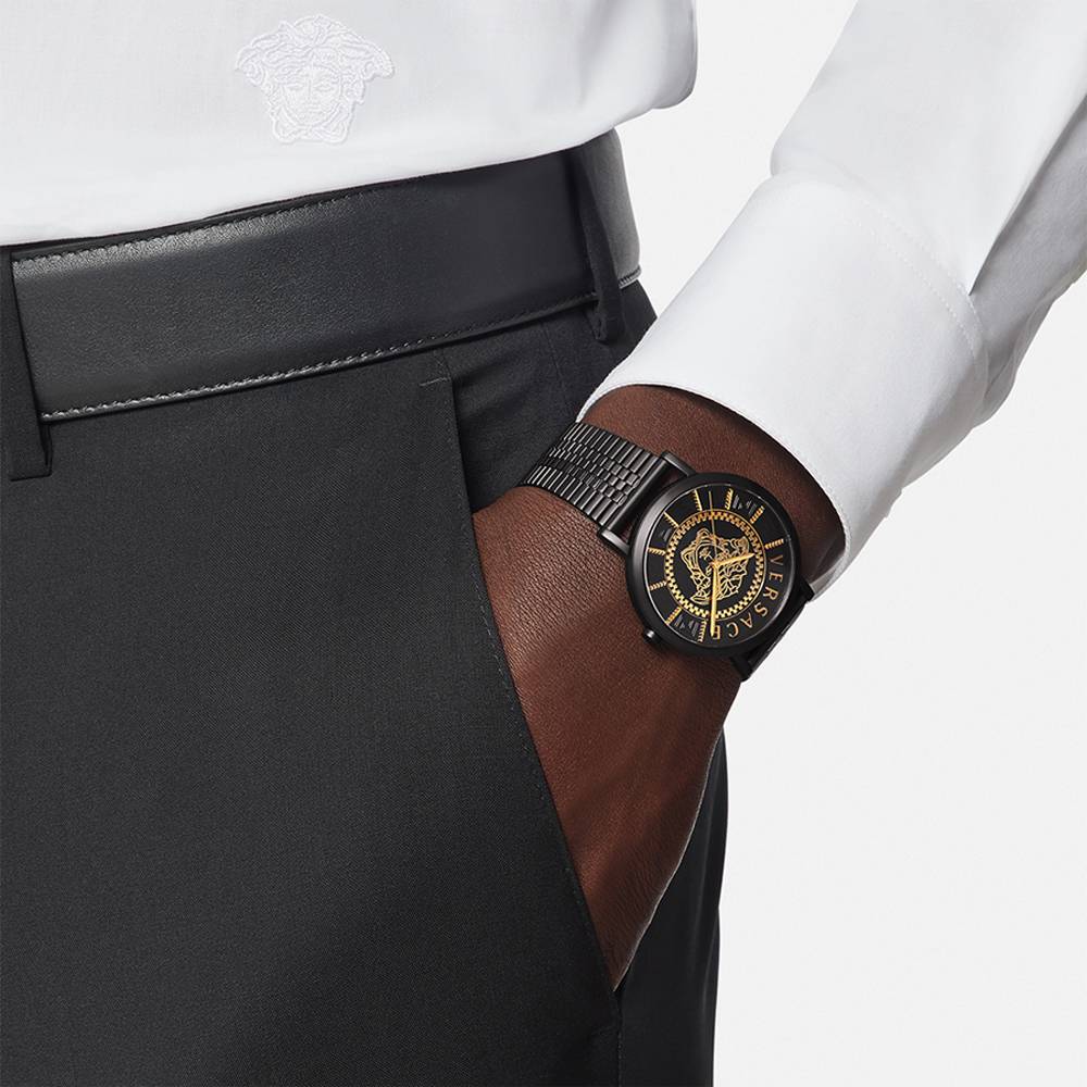 Versace Herren Armbanduhr  V-Essential 40 mm Armband Edelstahl VEJ4006 21