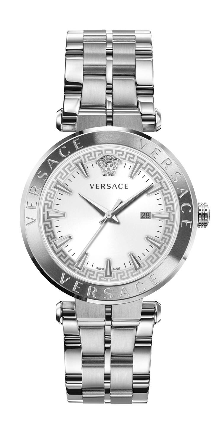 Versace Herren Armbanduhr AION 44 mm Armband Edelstahl VE2F003 21