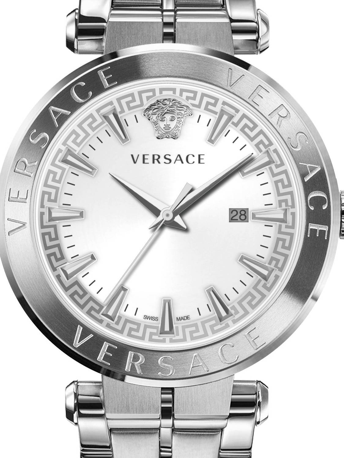 Versace Herren Armbanduhr AION 44 mm Armband Edelstahl VE2F003 21