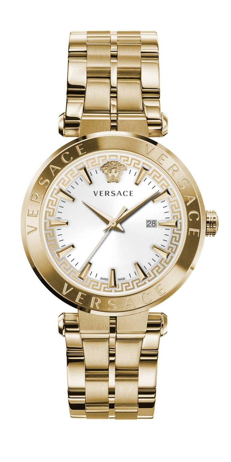 Versace Herren Armbanduhr AION 44 mm Armband Edelstahl VE2F005 21