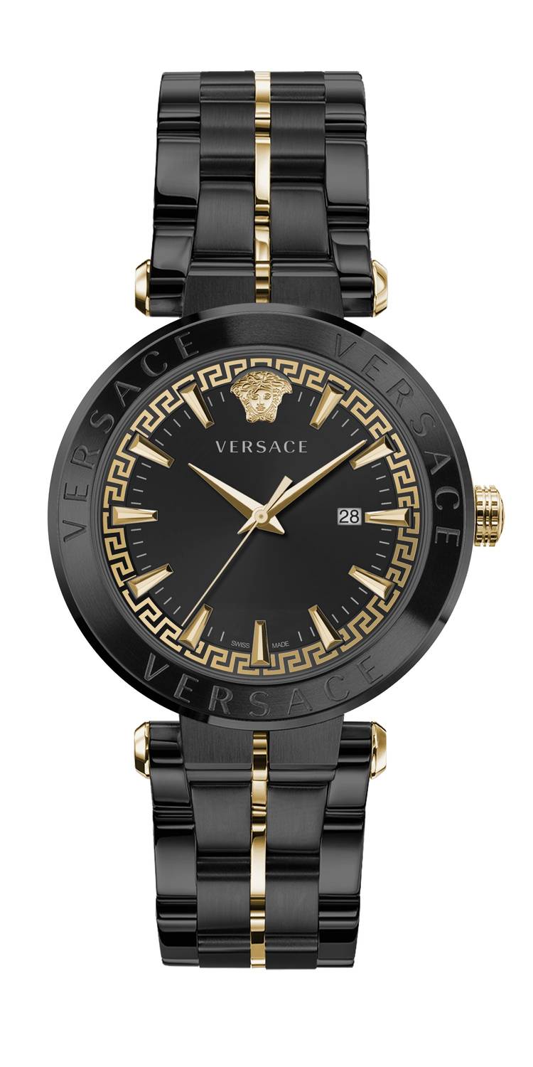 Versace Herren Armbanduhr AION 44 mm Armband Edelstahl VE2F006 21