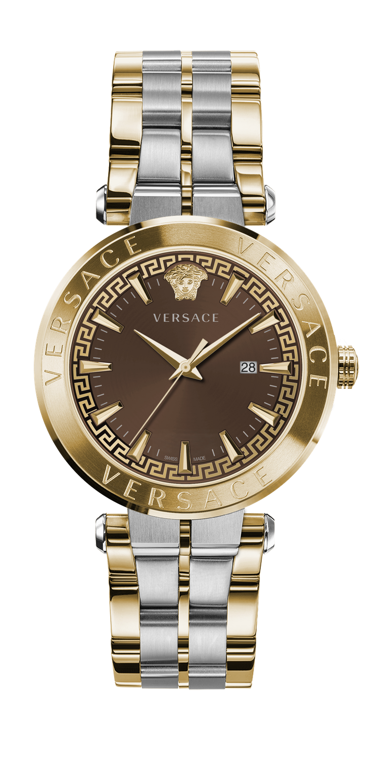 Versace Herren Armbanduhr AION 44 mm Armband Edelstahl VE2G004 21