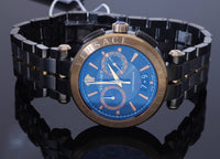 Thumbnail for Versace Aion Chronograph Herrenuhr Grau Bronze Stahlarmband 45mm