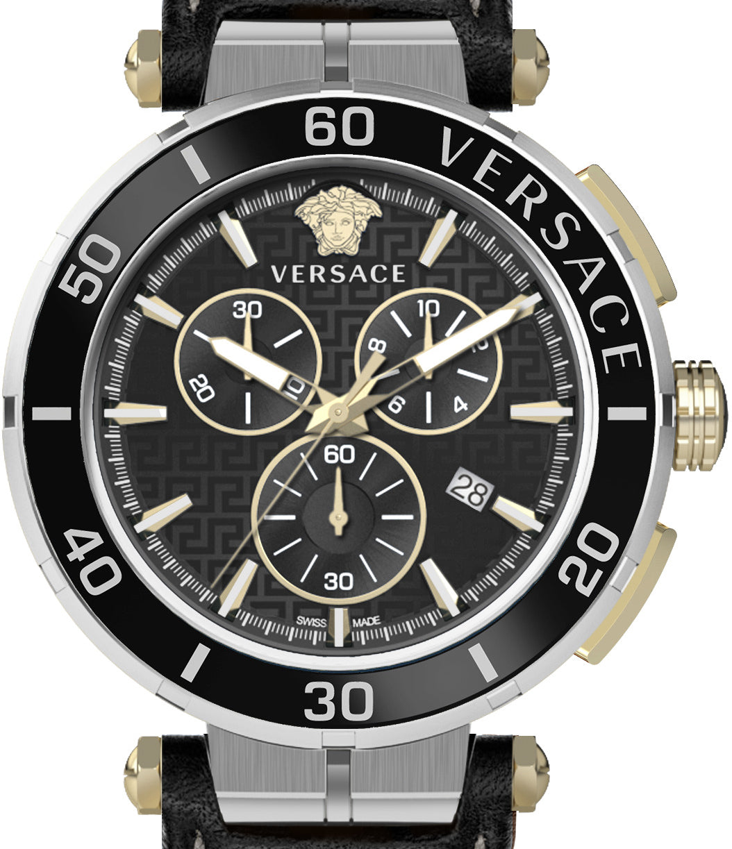 Versace Herren Armbanduhr GRECA 45 mm