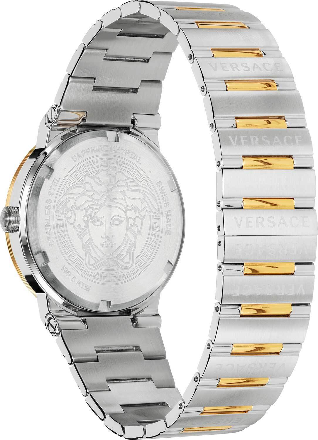 Versace Herren Armbanduhr GRECA LOGO bicolor 41 mm VEVI00420