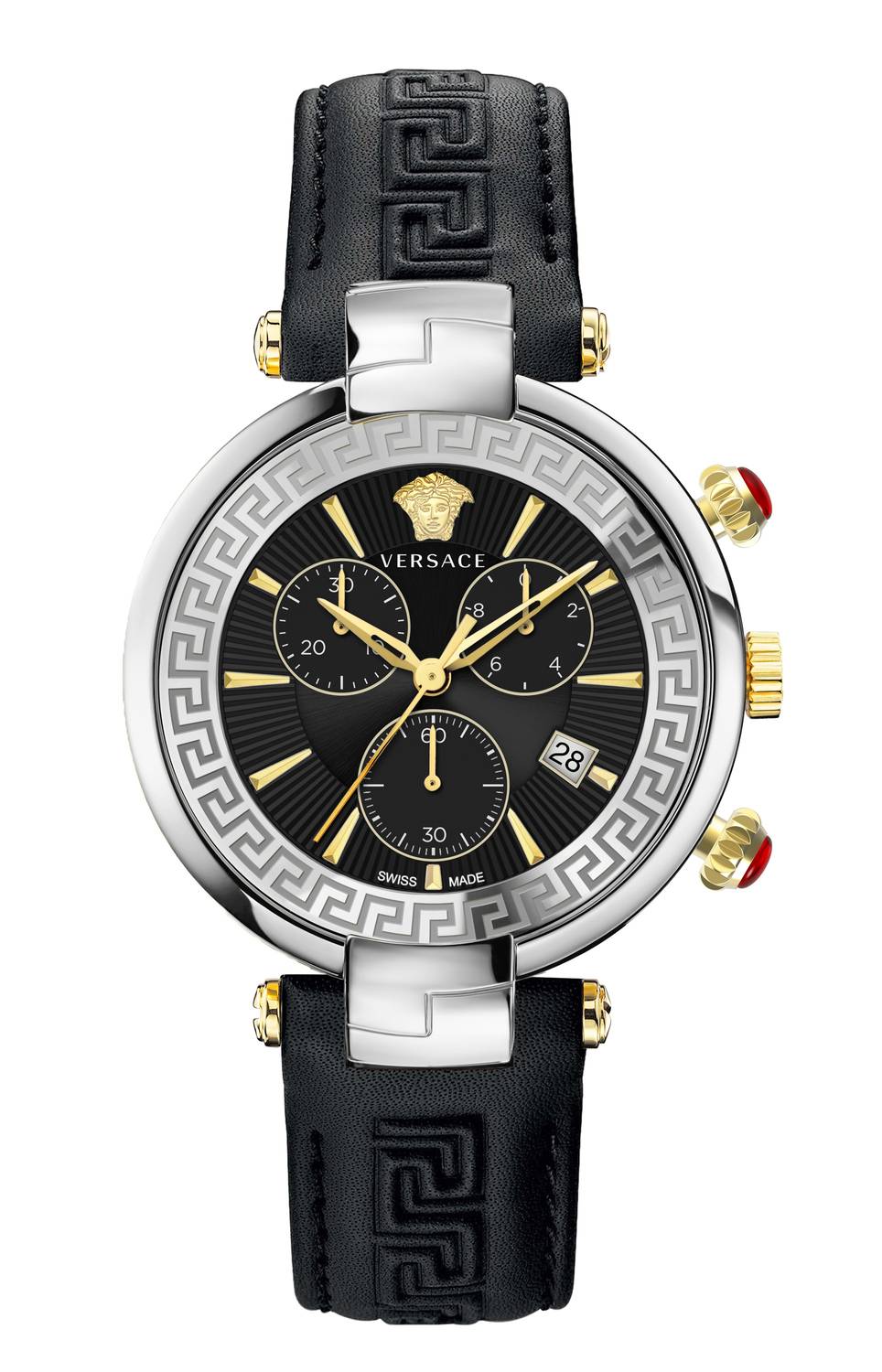 Versace Herren Armbanduhr REVIVE CHRONO RESTYLING  41 mm Armband Leder VE2M001 21