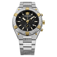 Thumbnail for Versace Herren Armbanduhr SPORTY GRECA Chronograph bicolor 46 mm VESO01123